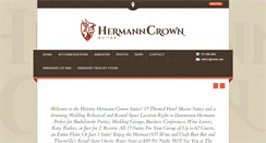 Desktop Screenshot of hermanncrownhotel.com