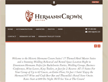 Tablet Screenshot of hermanncrownhotel.com